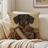 Belgian Labrador Whimsical Dog Pillow Case Breathable Organic Short Plush Cushion Covers Wrinkle-Resistant Soft Durable