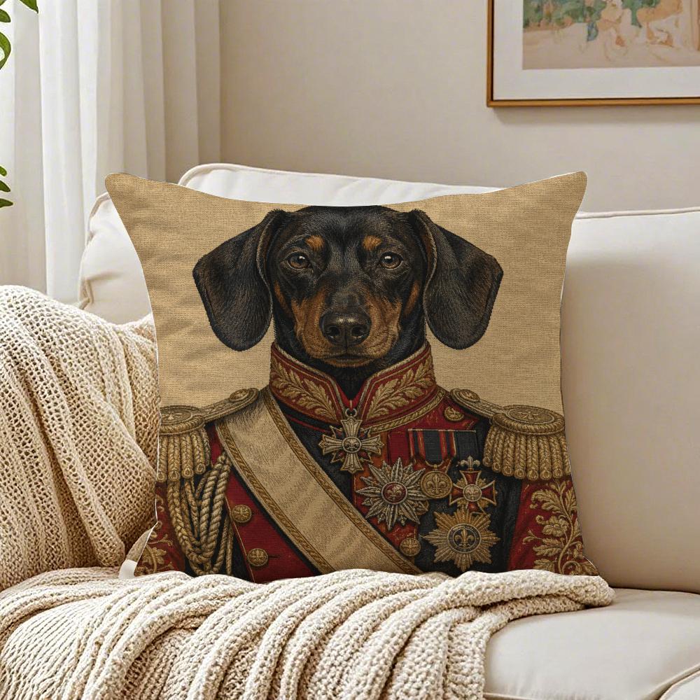 Belgian Labrador Whimsical Dog Pillow Case Breathable Organic Short Plush Cushion Covers Wrinkle-Resistant Soft Durable