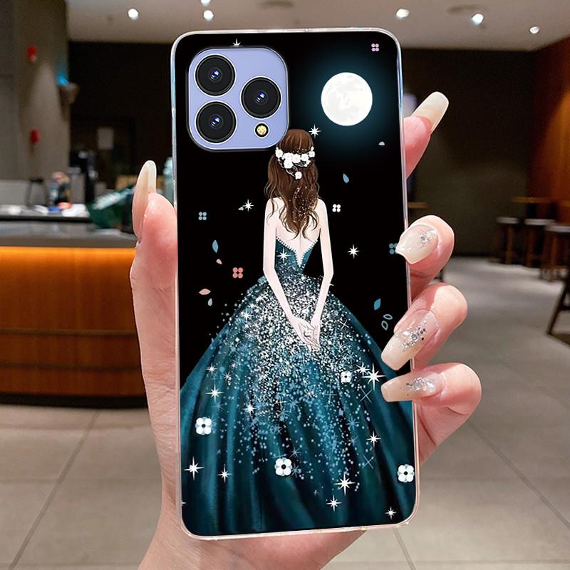 Handyhülle Für Cubot P80 Hülle Schmetterling Schleife Schutzhülle CubotP80 Schale Capa Transparent Weiches Silikon TPU Abdeckung Funda