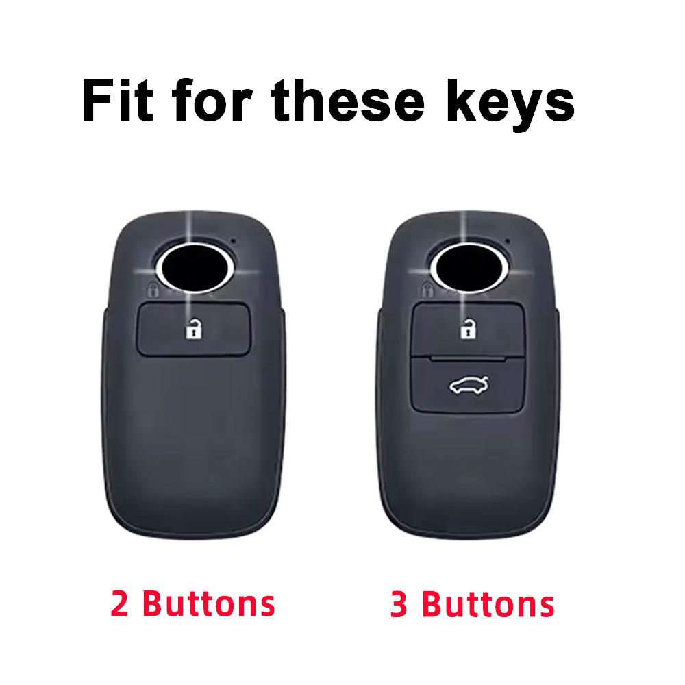 Auto Shell Keyring Case Keyless Protector Car Key Cover for Toyota Veloz Avanza Rush Daihatsu Genuine Perodua Yaris Ativ Raize