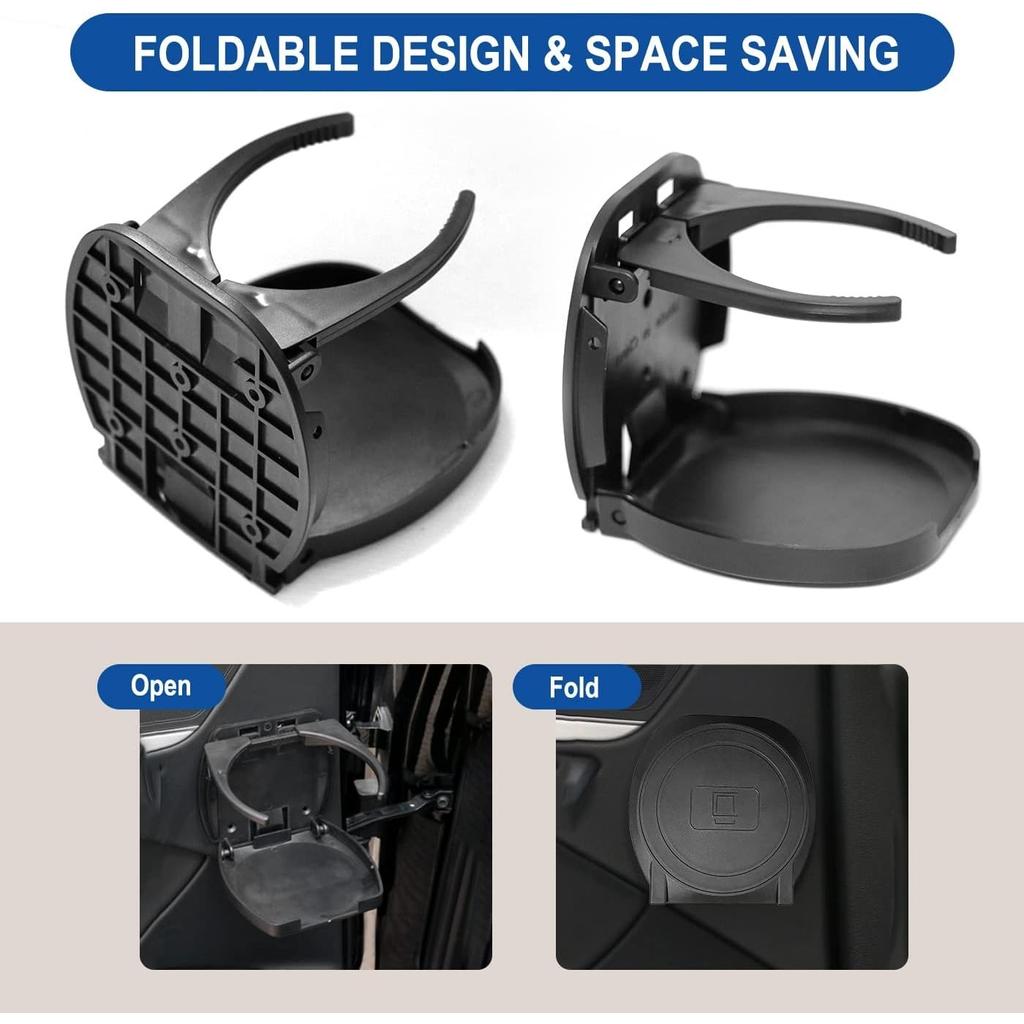 Car Drink Holder, 2 Pieces Enlarged Car Cup Holder, Adjustable Foldable Can Cup Holder, Bottle Holder for Boat, Car, Truck, RV Accessories
