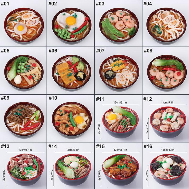 Plastic Fake Ramen Piggy Bank Egg Beef Seafood Ramen Bowl  Simulated Food Model Funny Piggy Bank Restaurant Window Display