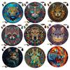 Mysterious 3D Wooden Puzzles Lion Unique Animals Shape DIY Educational Toys Gifts Wooden Jigsaw Puzzle Games For Kids Adults