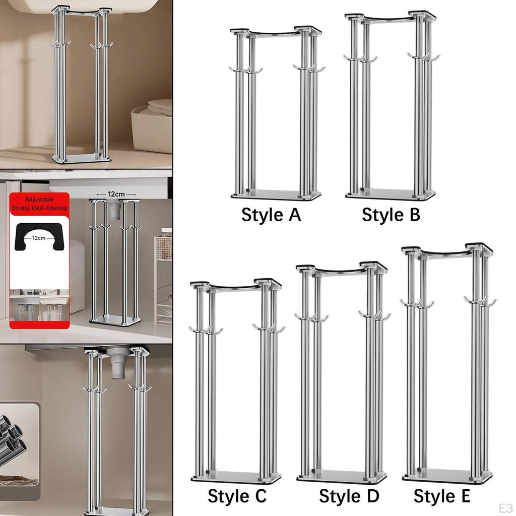 Retractable Undercounter Sink Brackets, Holder, Washbasin Holder for Home,