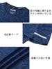 TACVASEN Short Sleeve Hiking with Reflective Tape and Cool Royal Size L Men's Quick-Drying T-Shirt Neck, Blue,
