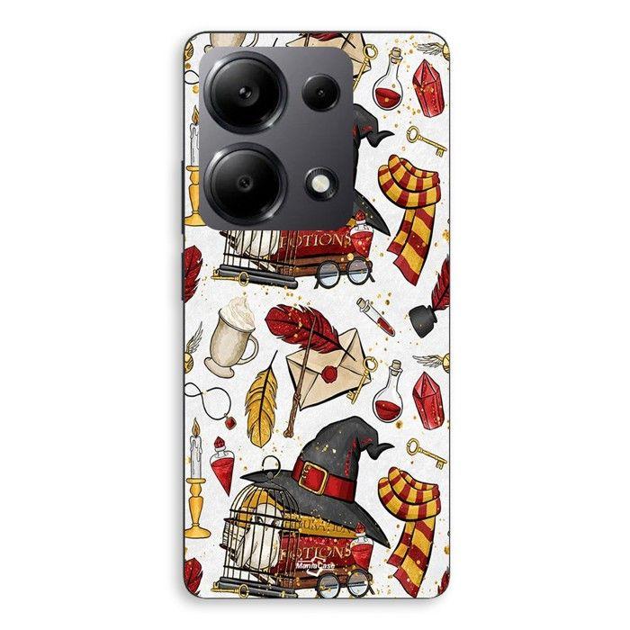 Handyhülle - MANIACASE - Xiaomi Redmi Note 13 Pro 4G - Silikon - Schwarz - Harry Potter Hut Tränke