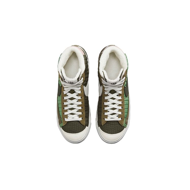 Nike Blazer Mid '77 GS Toasty Sequoia Quilted Oil Green Medium Olive Sail DO5216-331