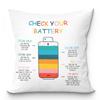Inspirational Book Stack Pillowcase Motivational Quote Cushion Cover Mental Health Awareness Decor Soft Throw Pillow for