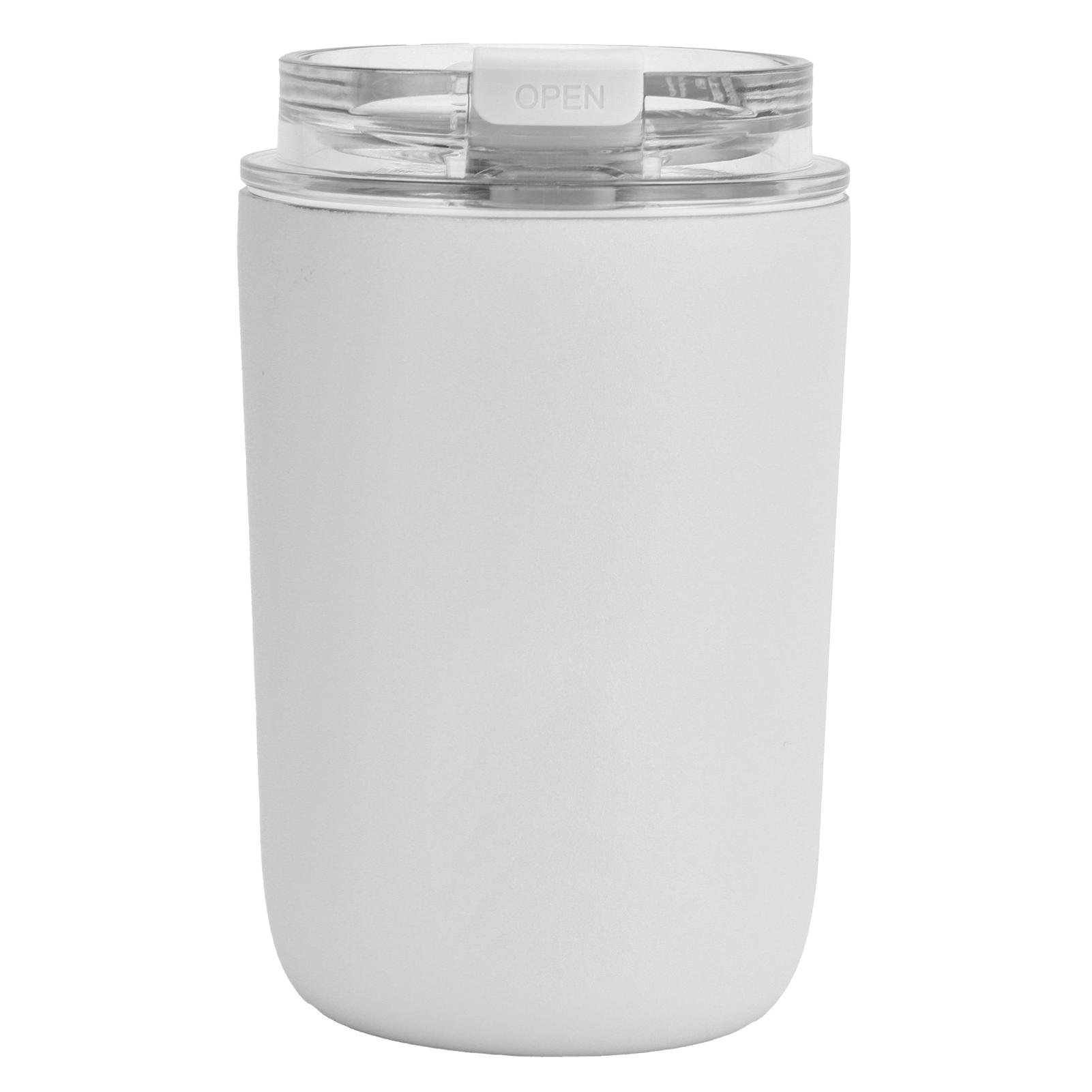 

280 мл чашка для кофе бытовая портативная большая емкость силиконовая термос из нержавеющей стали для белый