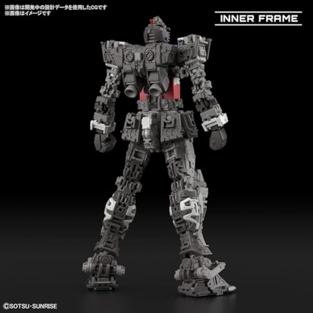 RG חליפת רובוט גאנדאם RX-78-2 גאנדאם גרסה. דגם פלסטיק צבוע לפי קוד צבע, קנה מידה 1/144