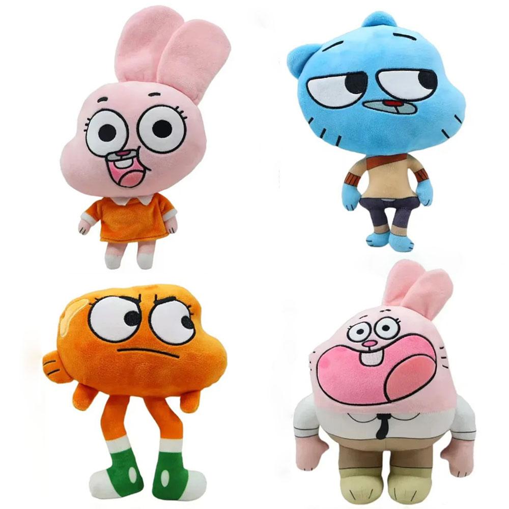 World Of Gumball Darwin Plush Doll Cartoon Banana Joe Anais Richard Nicole Plushie Kawaii Soft Decor Pillow Toy Kids Gift