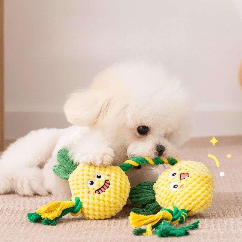 Dogs Tooth Chew Toy Indestructible Bite Resistant Small Medium Dog Chew Squeak Toy Interactive Plush Toy Pet Products