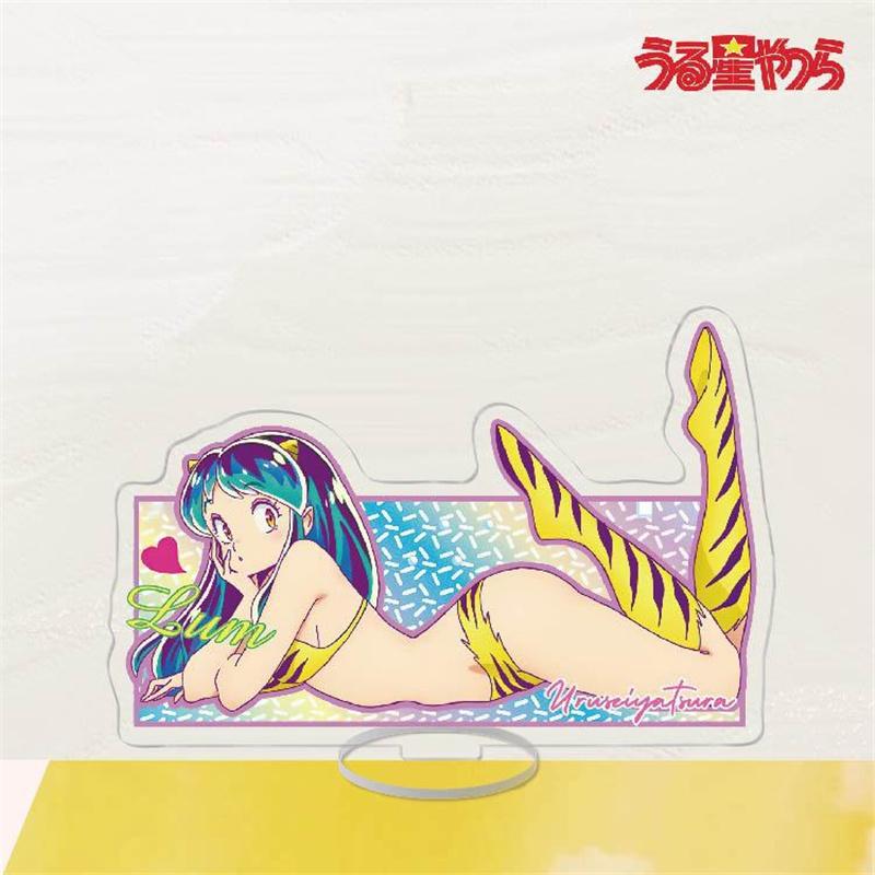 Новые аниме-фигурки Urusei Yatsura, акриловая подставка, модельная пластина Lum Lamu Moroboshi Ataru, держатель для стенда, вентиляторы для дисплея 1