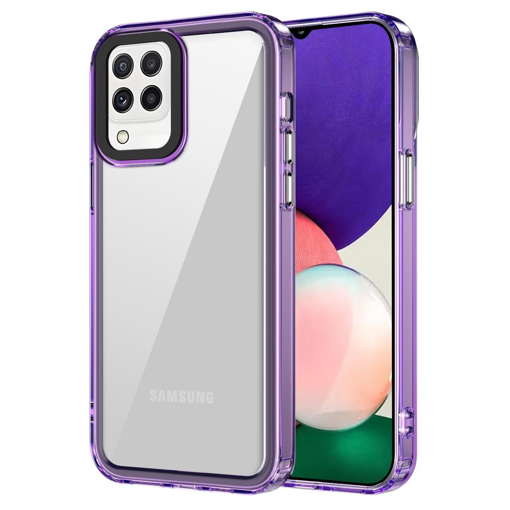 For Samsung Galaxy A22 4G (EU Version)/M22/M32 (Global Version) 4G Case Protective PC+TPU Clear Phone Cover
