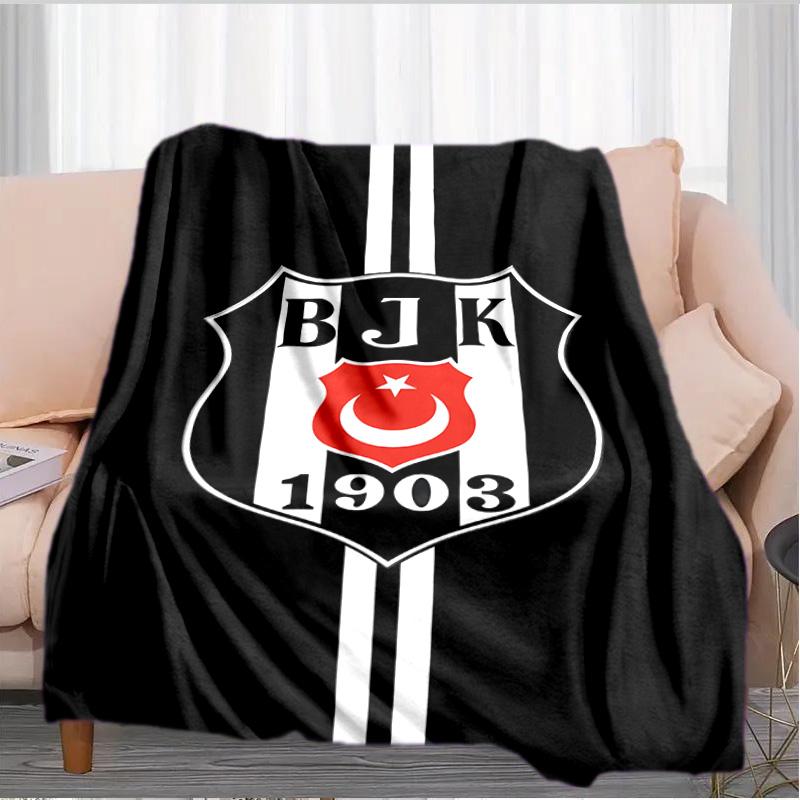 Be?ikta? Istanbul Crest Emblem Blanket Suitable for Sofas, Beds, Offices, And Camping - Perfect Gift for Halloween Christmas