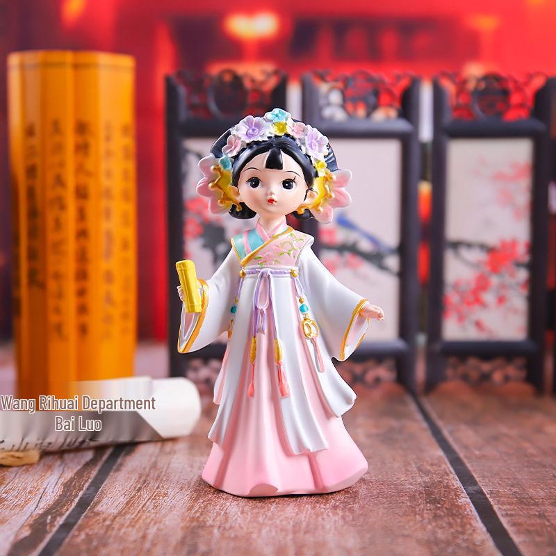 Şarap Dolabı ve Oturma Odası İçin Yaratıcı Retro Prenses Figür Dekorasyonu