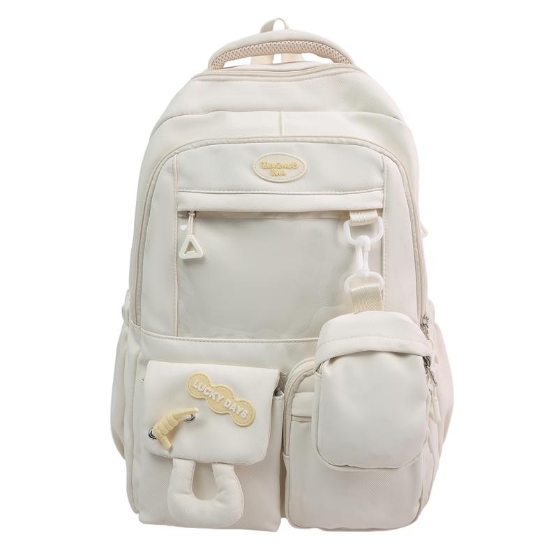 Color Block Junior High School Student Schoolbag Women's Large Capacity Travel Backpack Student Backpack