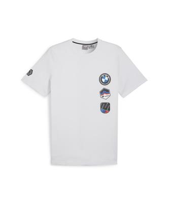 Puma Bmw Mms Garage Crew Graphic Short Sleeve Tee   Silver Mist  625575 07