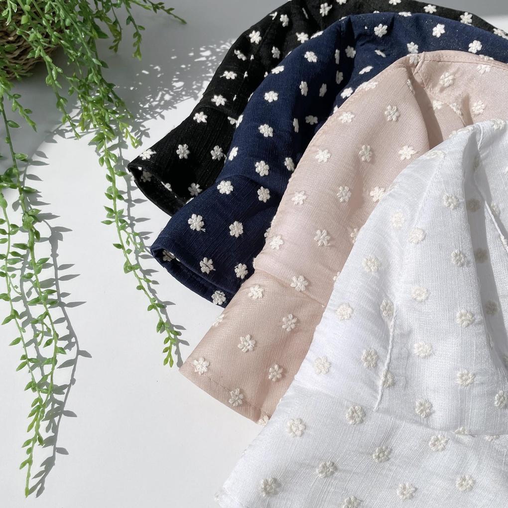 Men's and Women's Daily Bucket Hat Mini Flower Lace Bucket Hat