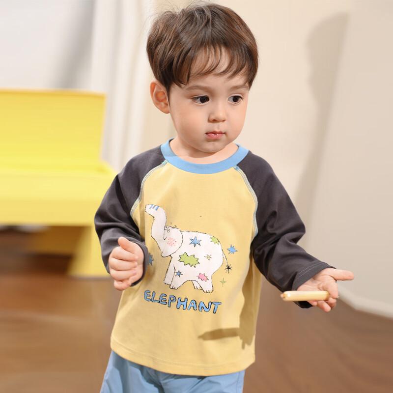 LUSON Baby Boys' Cartoon Print Long Sleeve T-Shirt