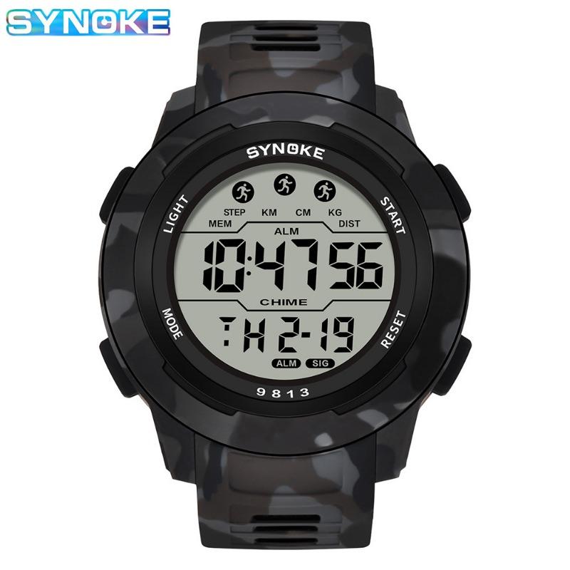 

Top Brand Camouflage Electronic Watch New Product Upgraded Swimming Waterproof Men s Outdoor Sports Large Screen Luminous Fashion Watch