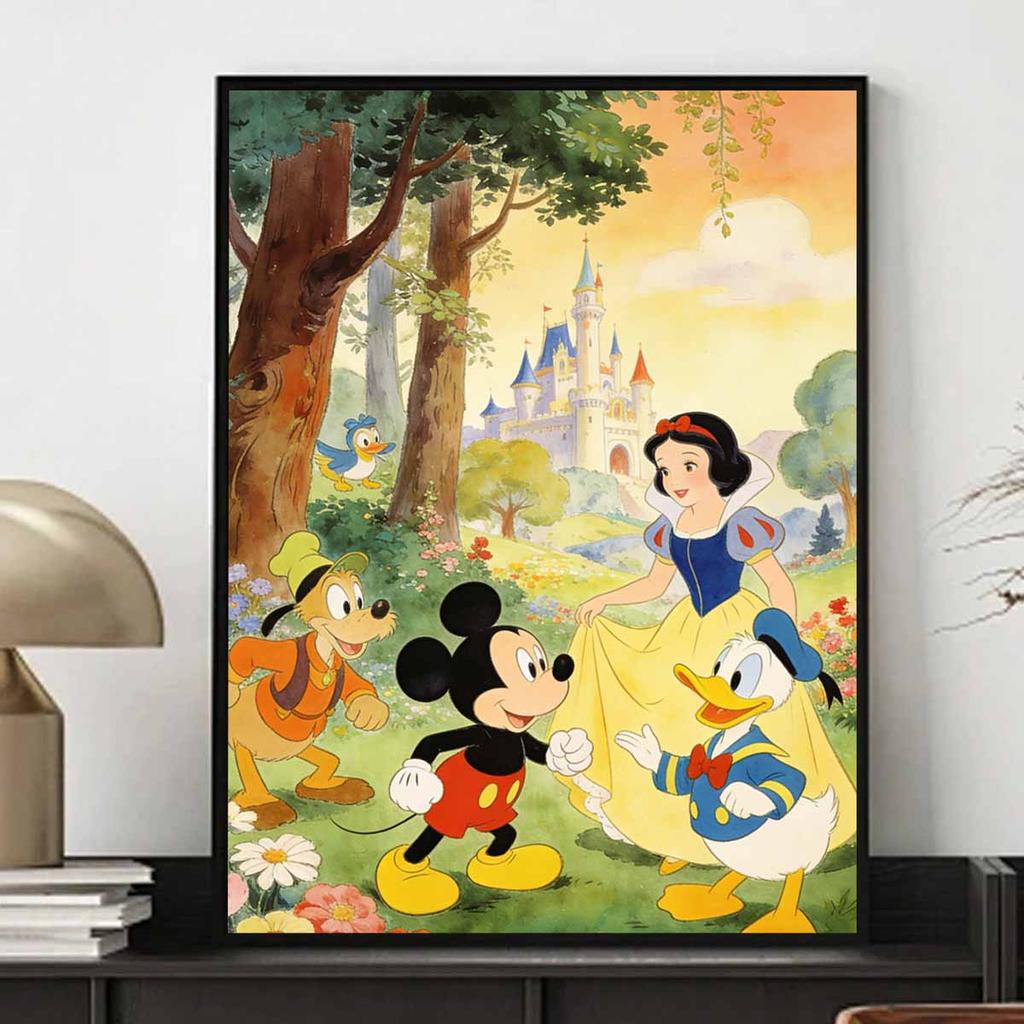 Disney diamond painting Snow White Mickey Mouse Donald Duck handmade diy mosaic art painting kit home decoration