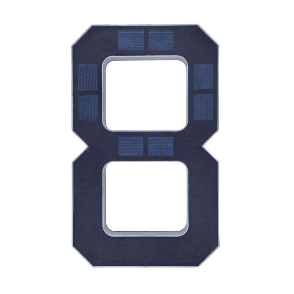 6.7IN Solar Lighted House Numbers Light No Wiring Solar Digital Doorplate  Party Centerpiece