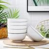 Nordic Bone China 8-inch Deep Plate Set
