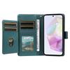 For Samsung Galaxy A36 5G Case with Multi-Card Holder and Strap PU Leather Phone Cover Stand