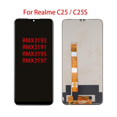 מסך LCD עבור Realme C25 C25s תצוגת LCD מסך מגע דיגיטייזר מכלול מלא חלק חילוף
