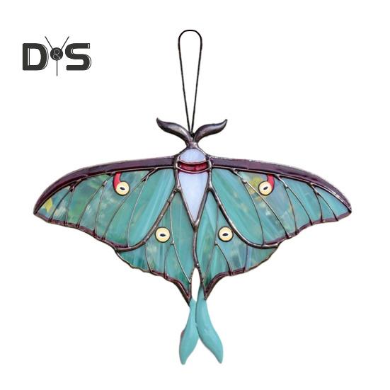 

Лунная моль бабочка ловец солнца акриловый оконный подвесной ловец солнца домашний декор настенное художественное украшение для сада крыльца балкона B