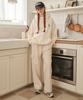 LOSSYROW Corduroy Banding Cargo Pants Cream