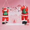 Inflatable Santa Claus Climbing Rope Ladder Christmas Window Ornament