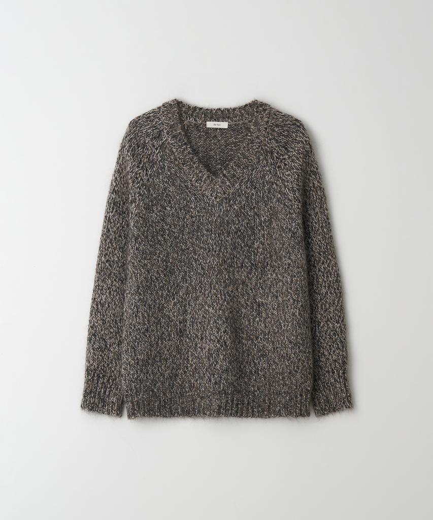 THERYE Blended V-Neck Knit(Brown)