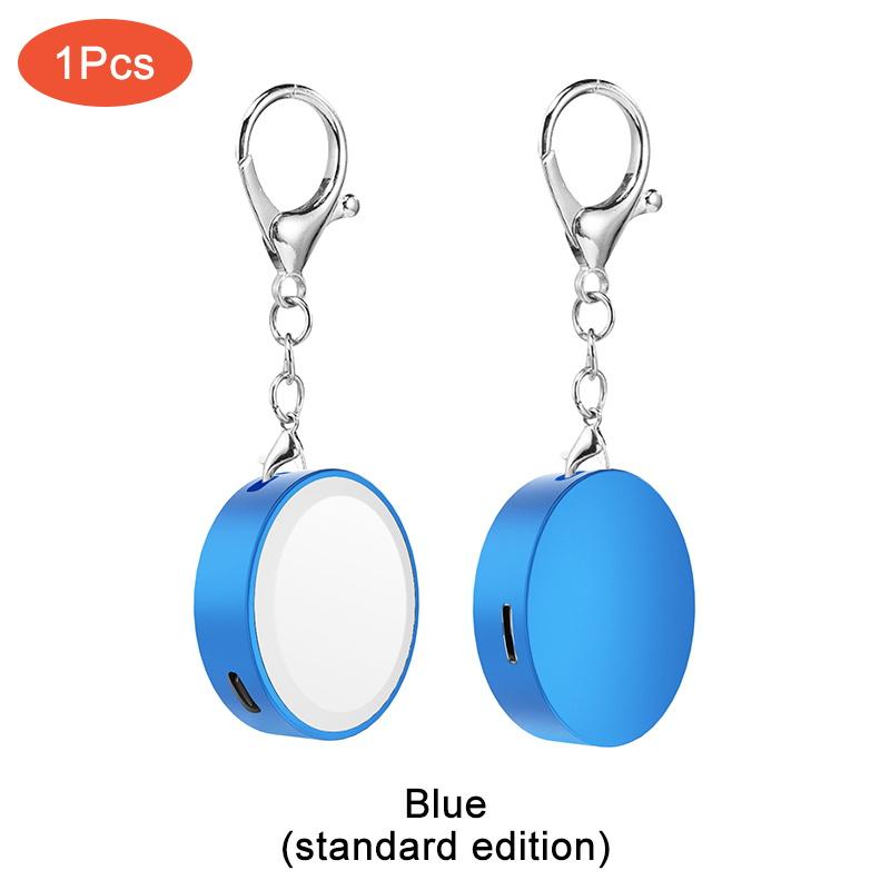 Portable Magnetic Watch Wireless Charger With Keychain For Apple Watch 10 9 8 7 6 5 4 Ultra2 SE Type C L Dual Door Charging Port