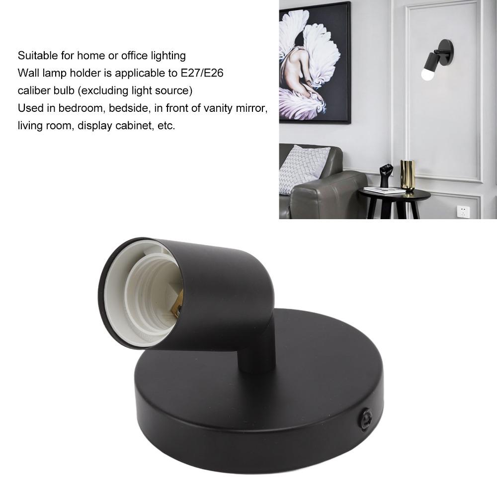 85-265V Wall Lamp Base 180 Degree Lamp Base Easy Bulb Socket  Living Room