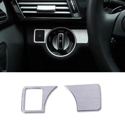 Auto Scheinwerfer Einstellung Taste Dekoration Abdeckung Trim Für Mercedes Benz A W176 B W246 C W204 E W212 E350 GLK x204 GL ML