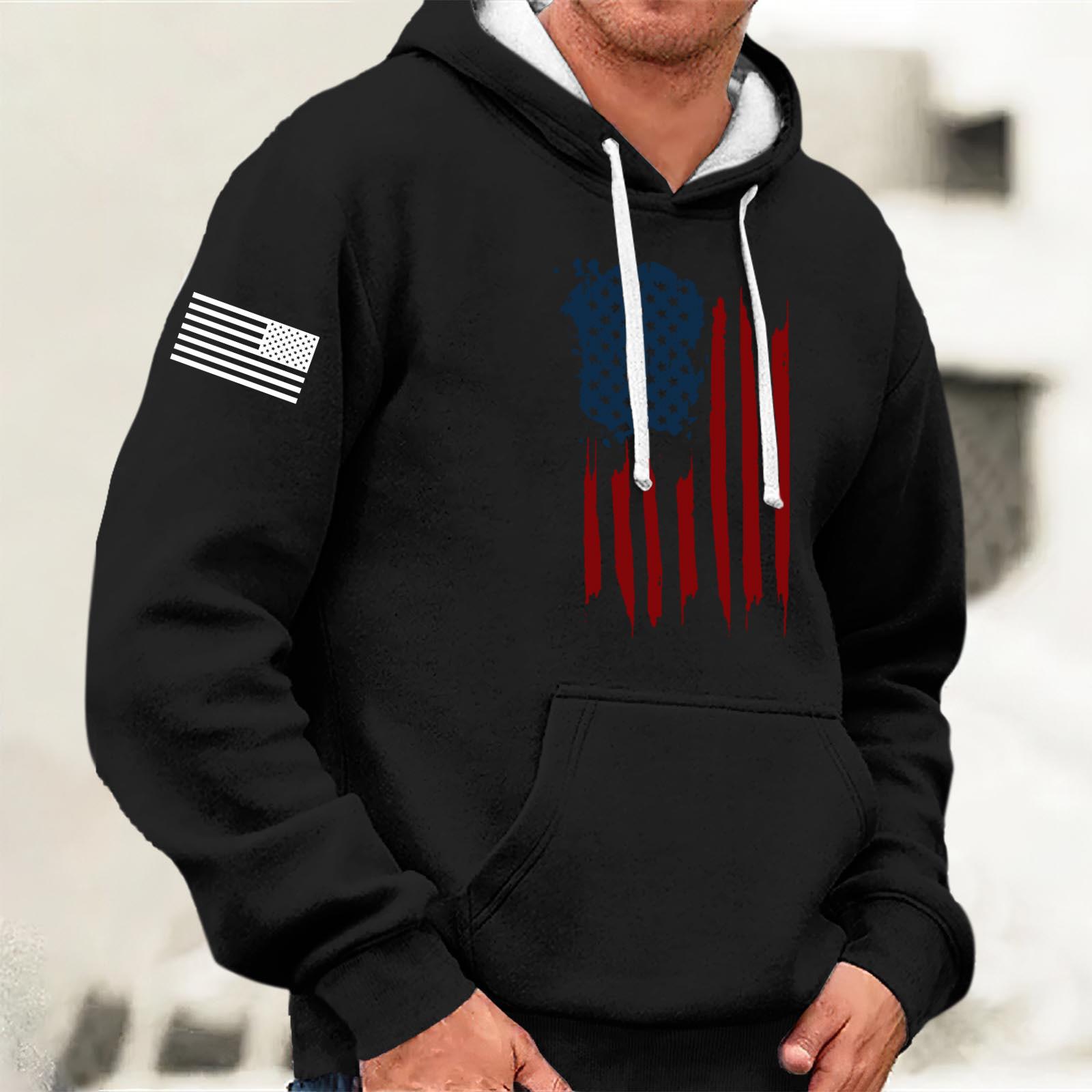 

Модный свободный мужской и женский свитер с капюшоном с длинным рукавом и принтом XXXXL чёрный