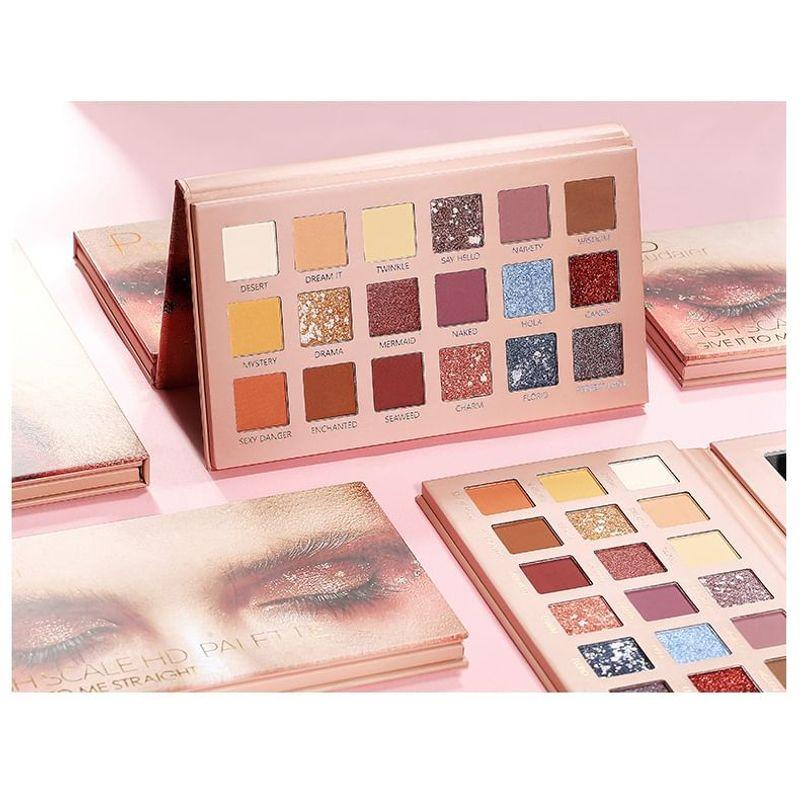 Pudaier - Fish Scale HD 18-Color Eyeshadow Palette