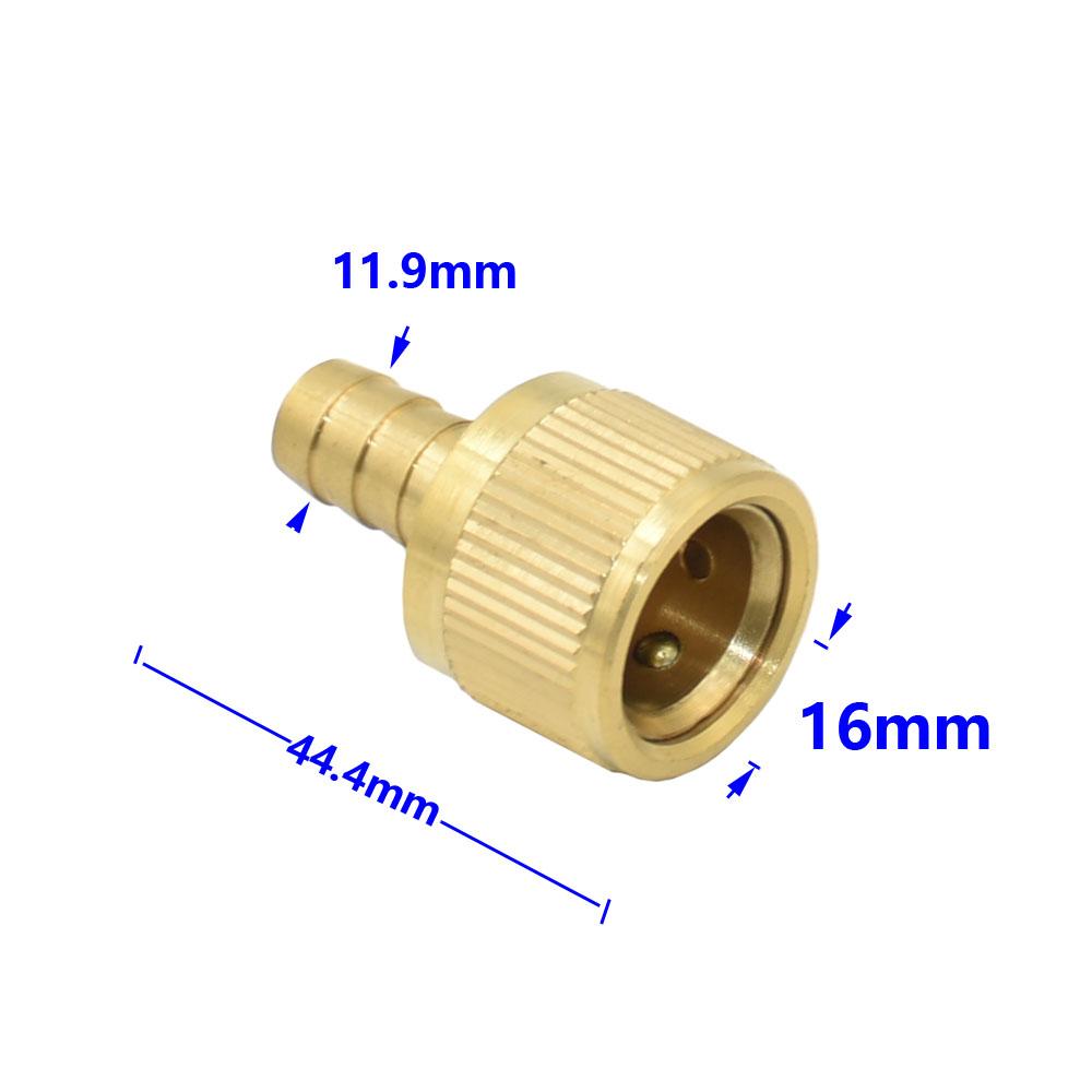 1/2'' 3/4'' 1'' Brass Hose Quick Connecter 16mm 20mm Copper Tap Coupling Adapter Garden Tubing Repair Watering Gun Fittings