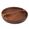 Wooden Snack Plate Eco Friendly Wood Dried Fruit Tray Multipurpose Serving Platters for Salad Dessert Nut for Home Outdoor