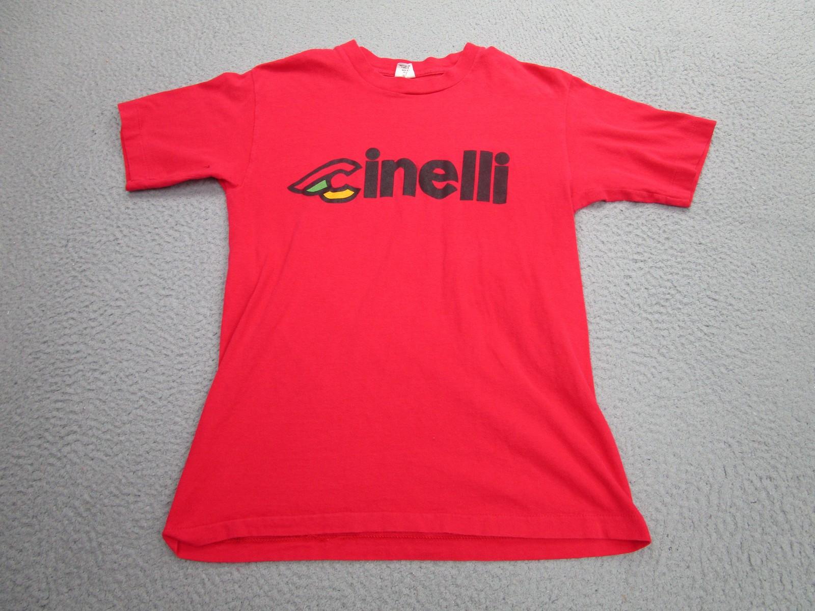 Vintage Cinelli Shirt Mens Medium Belton Made USA Cycling Graphic 80s Tee L