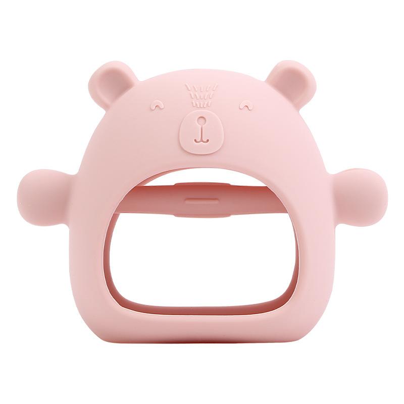 Bear Happy Bite Baby Mushroom Boxing Gloves Molar Rod Full Package Comfort Toy Baby Edible Silicon Teether