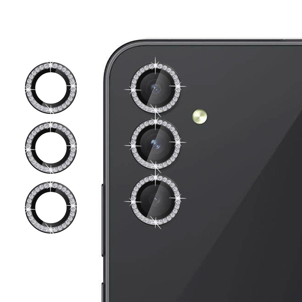 For Samsung Galaxy A34 5G Camera Lens Protector Diamond Ring Design Tempered Glass Lens Film