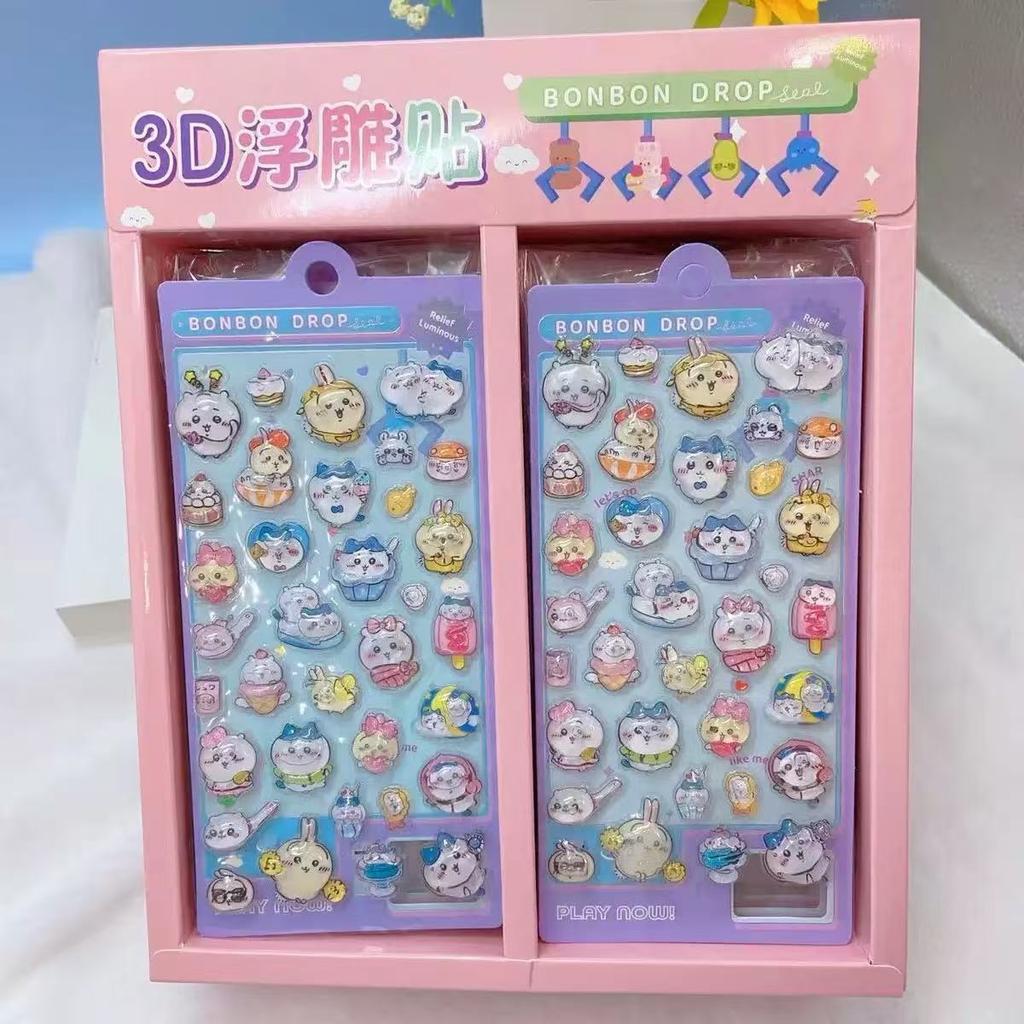 2025Kawaii Crayon Shin Chan Cartoon 3D PET Relief Water Sticker Cute DIY Mobile Phone Case Decoration Sticker