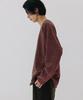 BLANKROOM Pencil Stripe Long Sleeve Tee_Museum Red