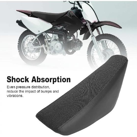 Motorcycle Tall Seat Cushion Comfortable Thicken Saddle Nonslip Breathable for Dirt Bike Motocross Scooter Crf50 Type 110cc