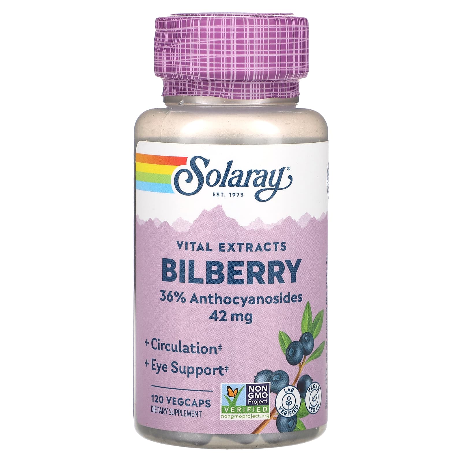 

Vital Extracts, Bilberry, 42Mg, 120 Veggie Caps