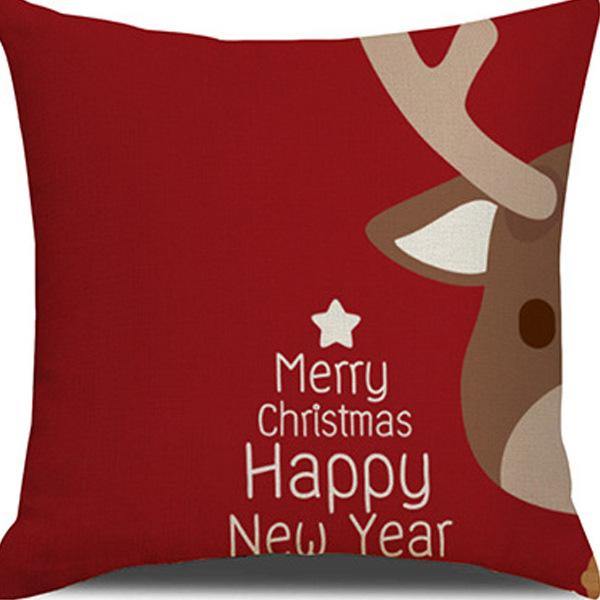 Federa Cuscino con Stampa Natalizia Decorazione Soggiorno Casa Babbo Natale Abbraccio Nuovo Divano Cuscino di Natale