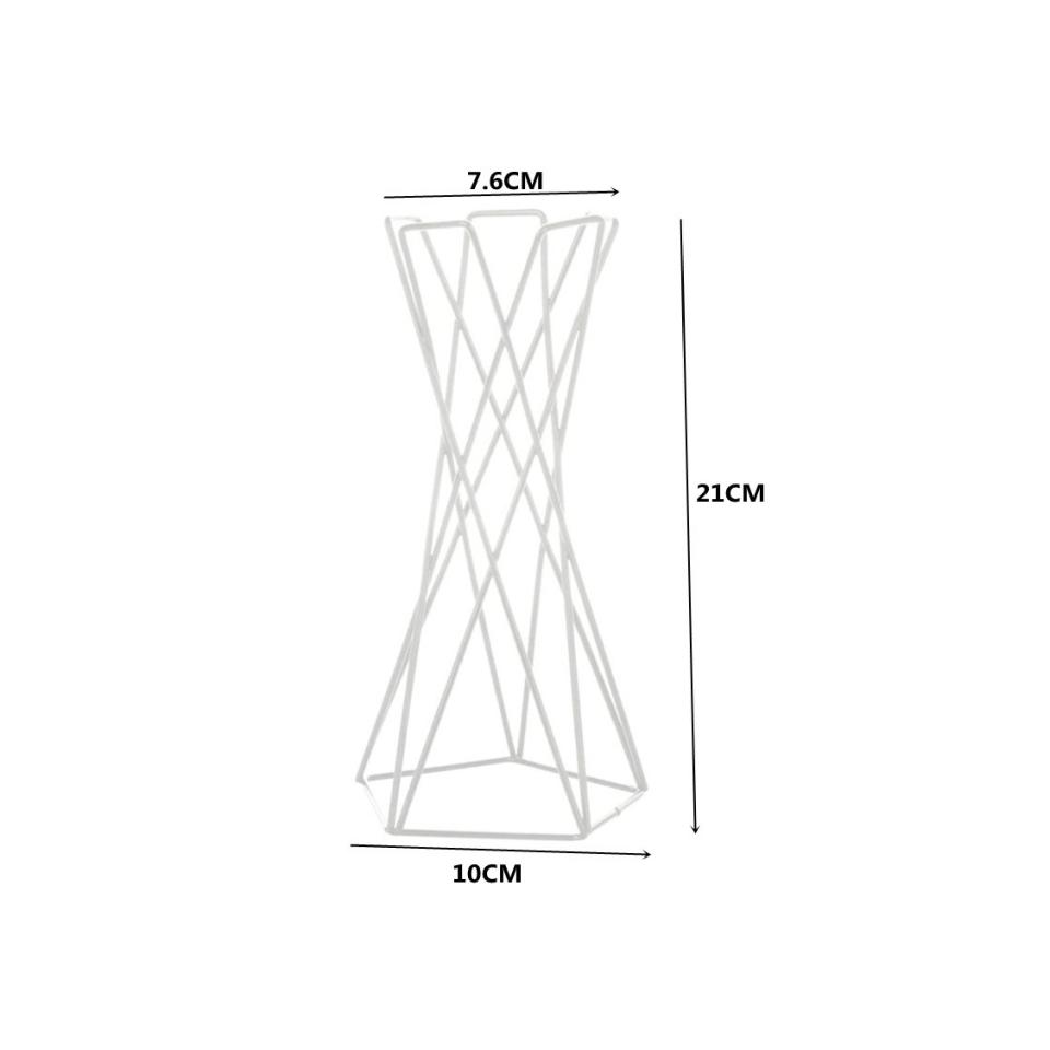 Rustic Irregular Flower Plant Pot Holder Geometric Metal Rack Air Plants Holder Rack Nordic Style Garden Display Decoration RE